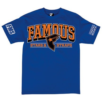 Famous T-shirt Reign royal/orange