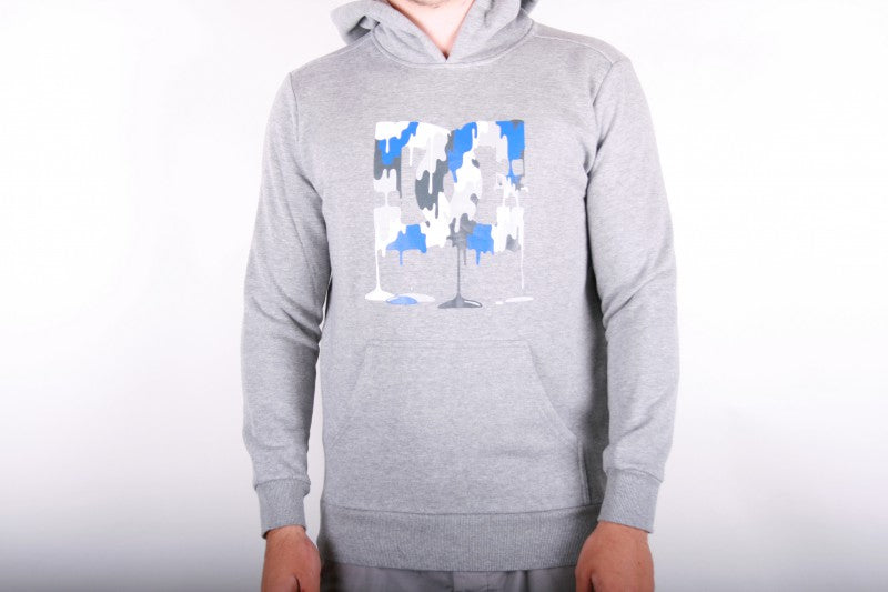 DC Girly Hoodie Logo Grey/White/Blue