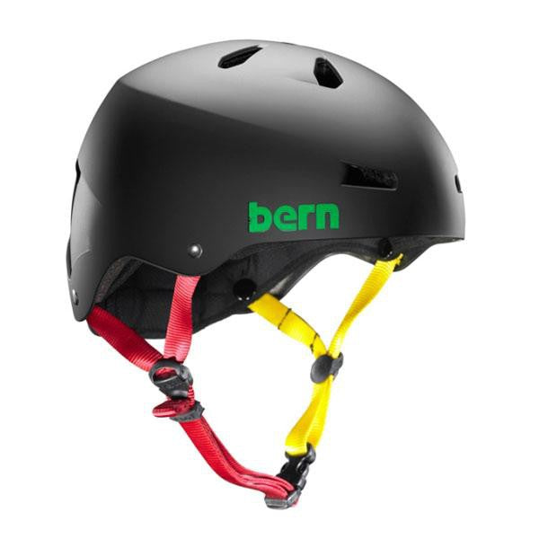 Bern Helm Macon Matte Black Rasta (Summer Liner)