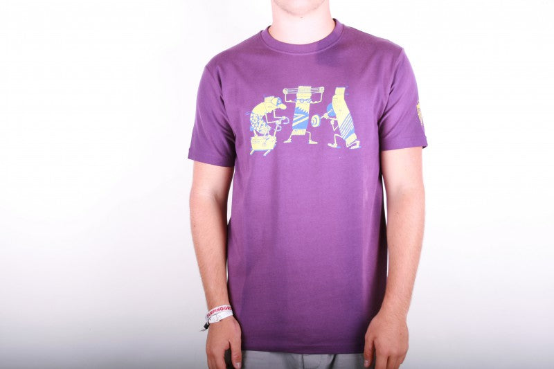 Cleptomanicx Powerbar Purple T-shirt