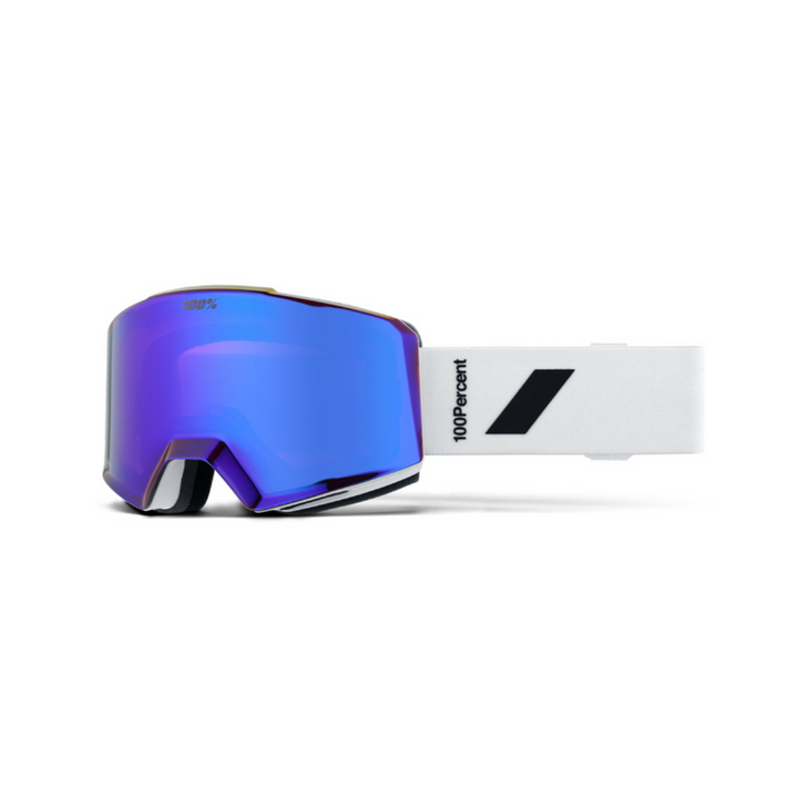 100% Snow Goggle NORG HiPER Essential White / Violet ML Mirror