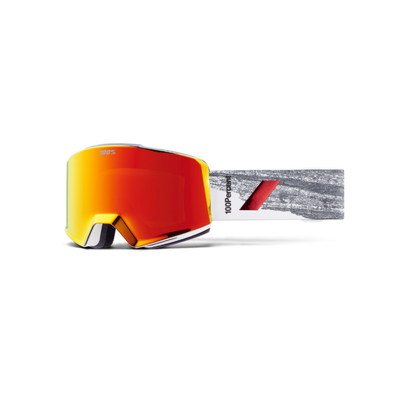 100% Snow Goggle NORG HiPER Badlands / Red ML Mirror