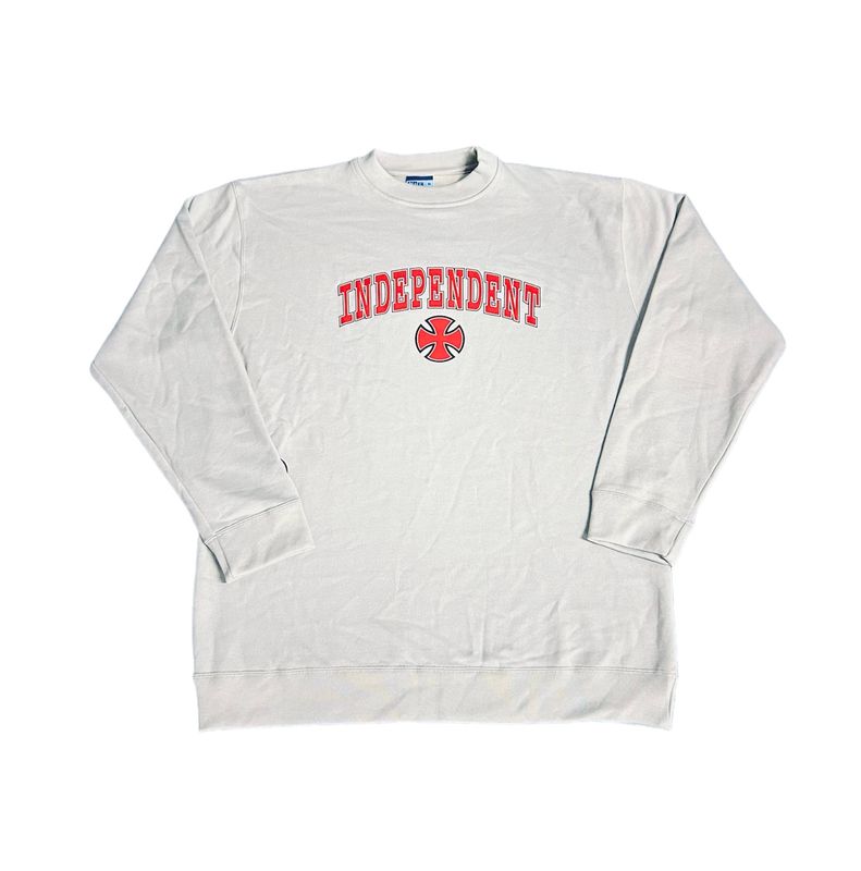 Independent Sweater Big Bar Cross lightgrey