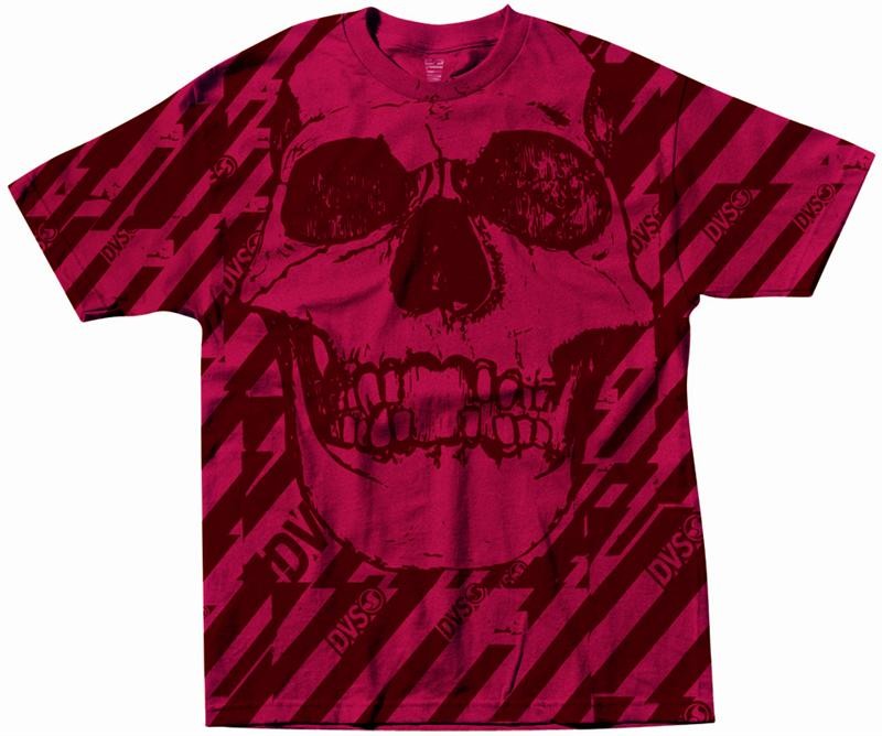 DVS T-shirt Slim Fit Skully red