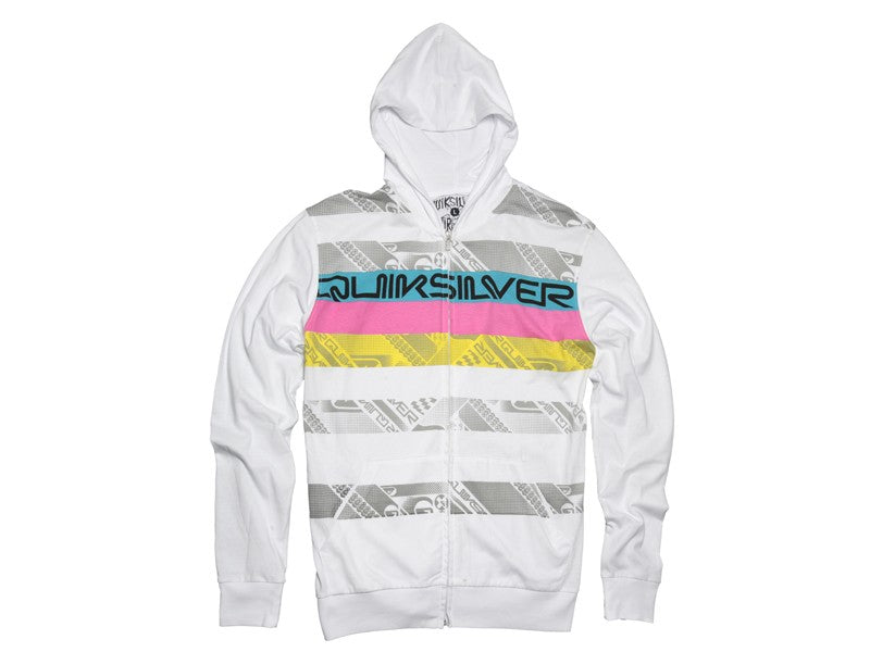 Quiksilver Zip Hoodie Arcco white
