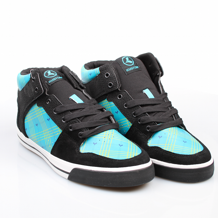 Kustom Schuhe Kristo black cheques