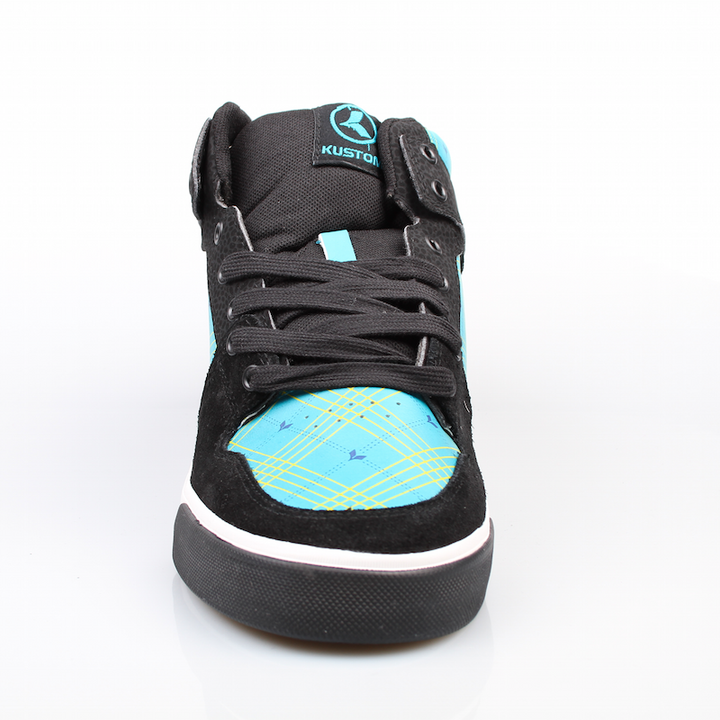 Kustom Schuhe Kristo black cheques