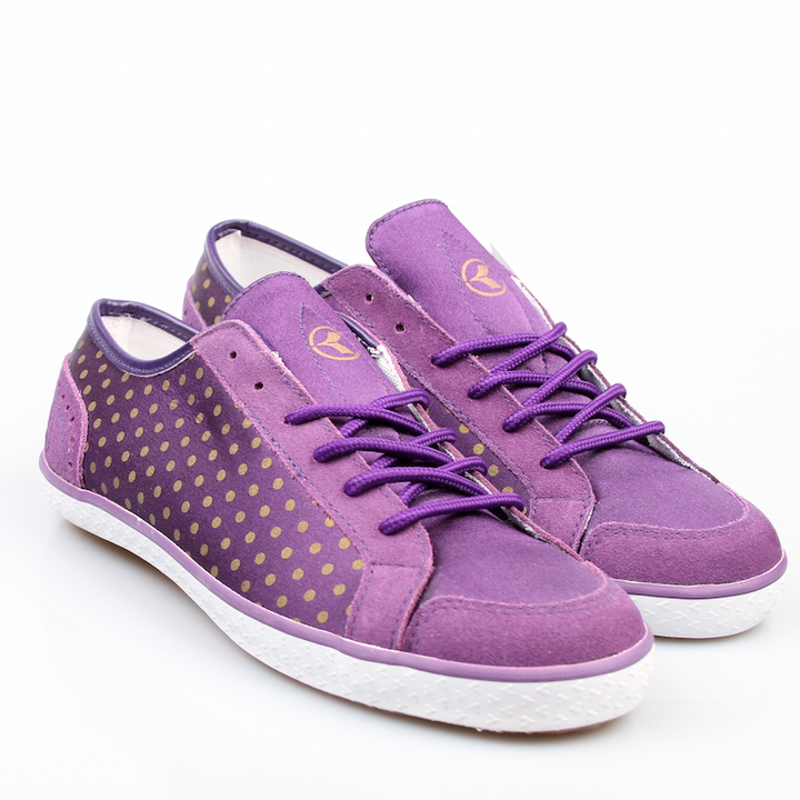 Kustom Schuhe Gemma violett / gold *Ladys*