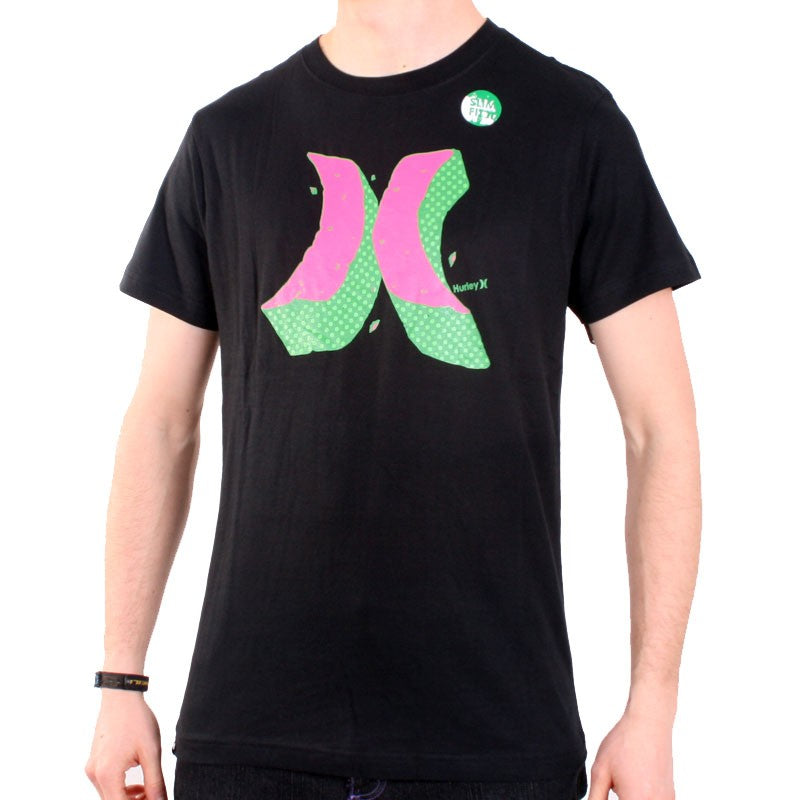 Hurley T-shirt Rock Slimfit - Black