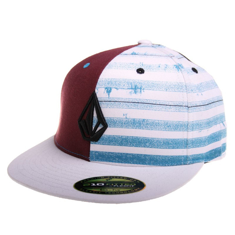 Volcom Flat Cap Volstripe white