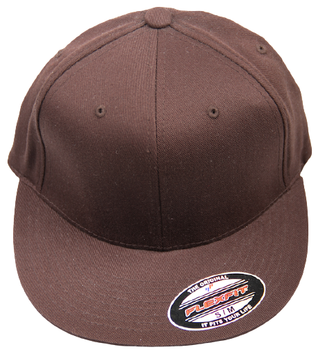 FlexFit Flat Cap Blank Brown
