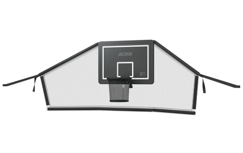 Acon Air Basketball Hoop with Back Net for Round Trampolines