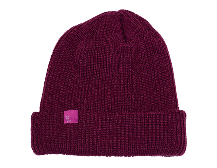 Yes Beanie Cuff Merlot