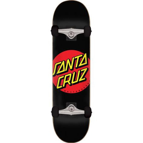 Santa Cruz Complete Skateboard Classic Dot Full black 8''
