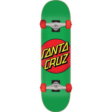 Santa Cruz Complete Skateboard Classic Dot green 7.8''
