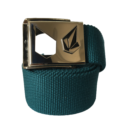 Volcom Web Belt Slightly Removed Blue Green