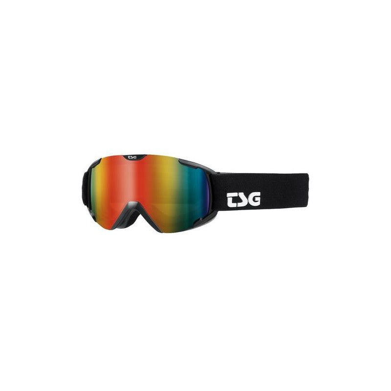 TSG Snowboard Goggle Expect 2.0 Mini solid black/rainbow chrome