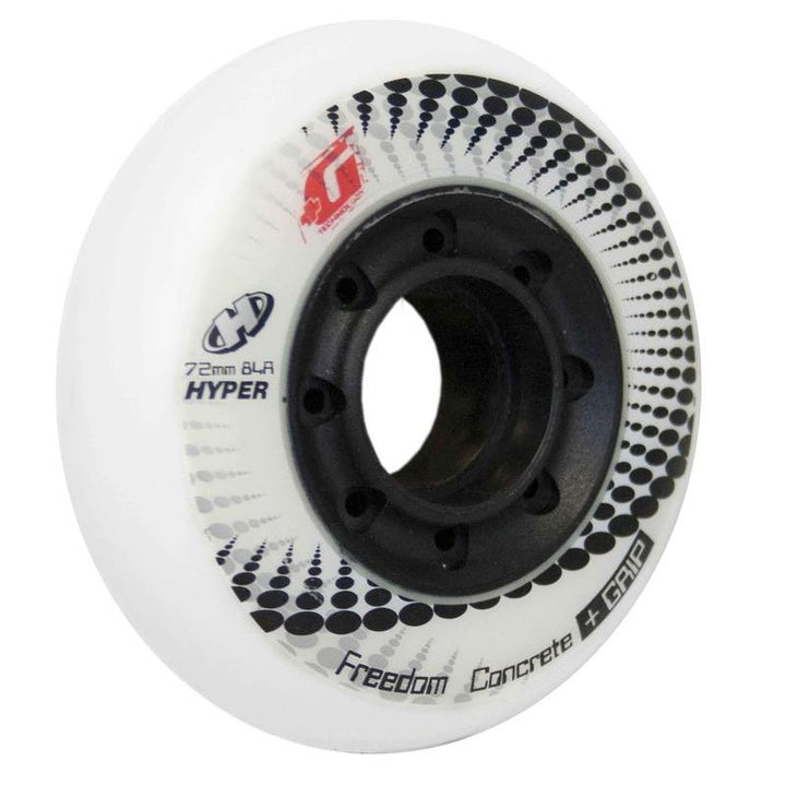 Hyper Wheels Concrete +G 72mm white