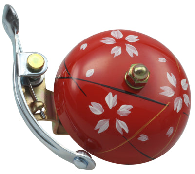 Crane Bell Co. Handbemalte Suzu Fahrradklingel mit Steel Band Mount - Haru