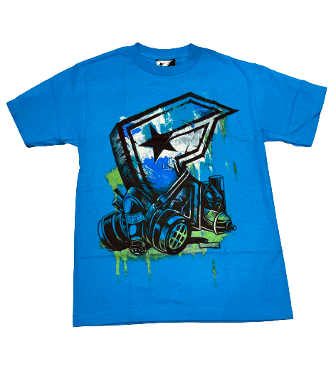 Famous T-shirt Wasteland turquoise