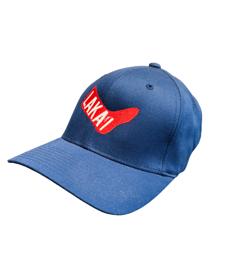 Lakai Flexfit Cap Big Foot blue