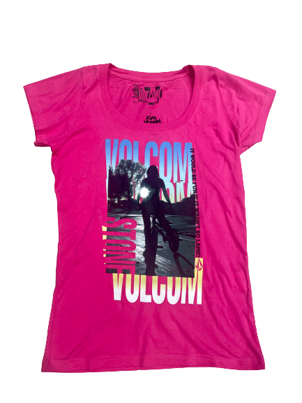 Volcom Girls T-shirt KK BMX pink