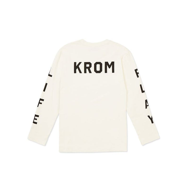 Krom Kendama Longsleeve Play Life white