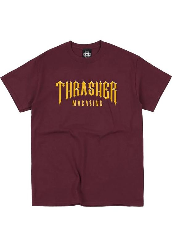 Thrasher T-Shirt Low Low Logo maroon