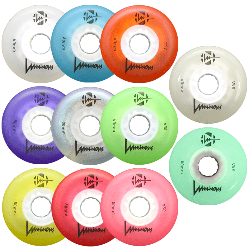 Luminous LED Wheels Glow 80mm