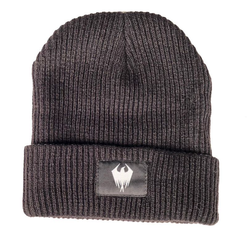 Reign Beanie woven knit black
