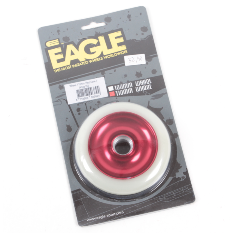 Eagle Wheel 110mm Black Core White PU