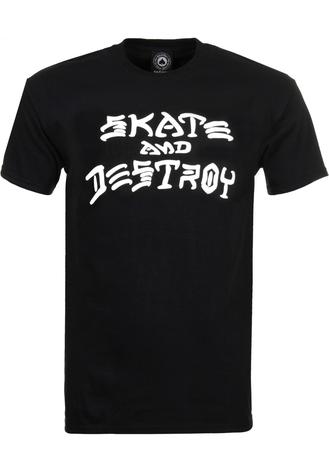 Thrasher T-Shirt Skate and Destroy black