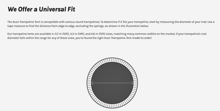 Acon Trampoline Tent
