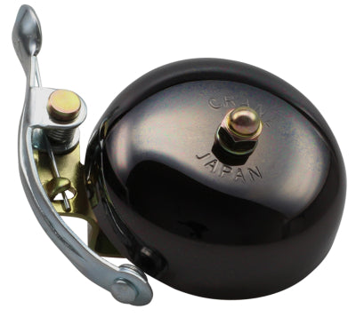 Crane Bell Co. Suzu Fahrradklingel mit Steel Band Mount - Neo Black