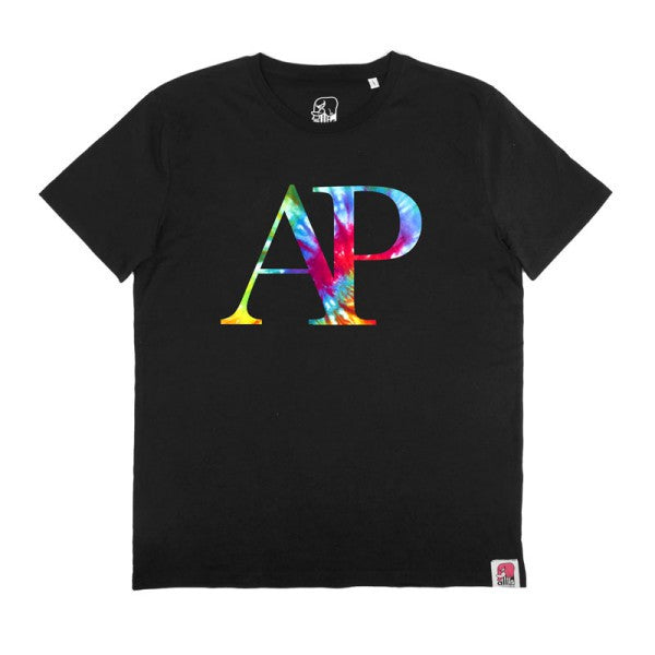 All Is Possible T-Shirt Tie Dye Initials Black Allispossible
