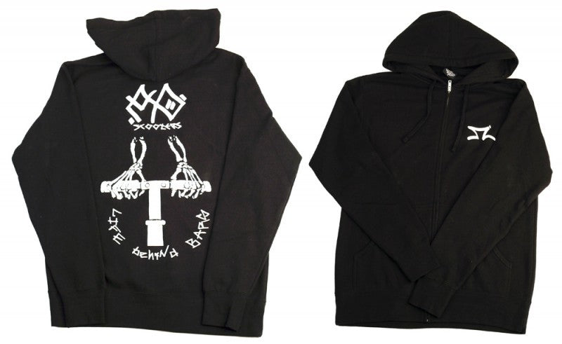 AO Scooters Behind Bars Zipper Black
