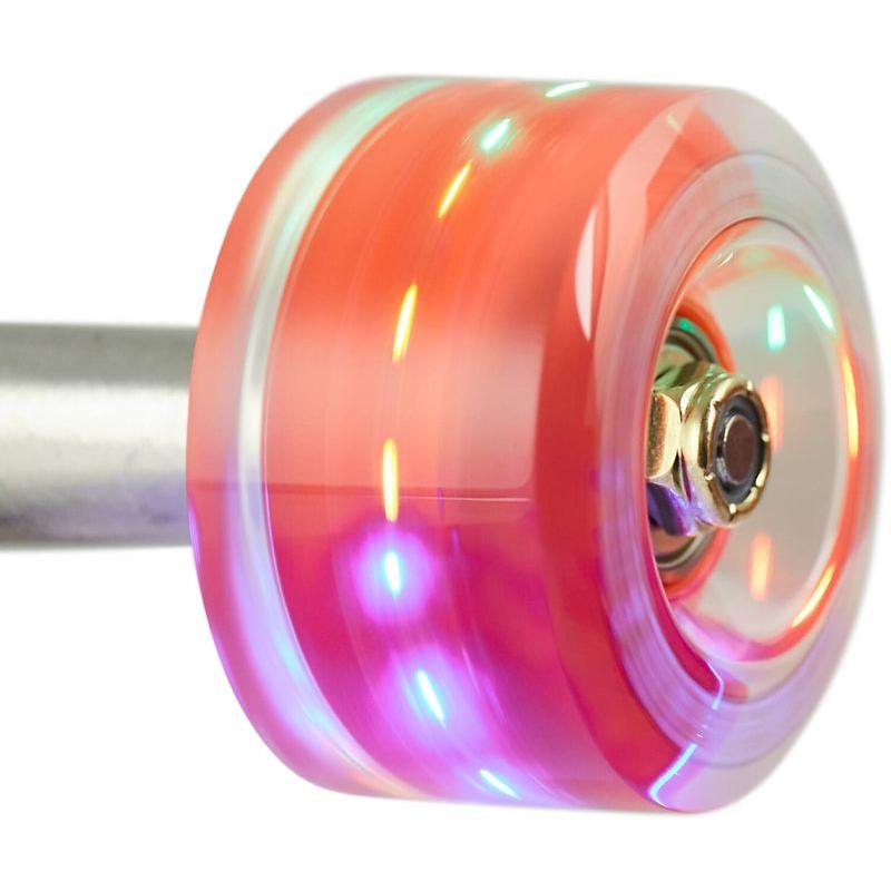 Clouds Urethane Wheels Nebula Light Up Clear/Red 58mm