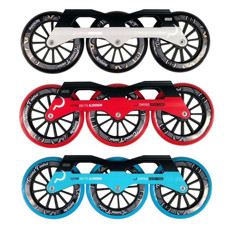 GC TriSkate Frame V3 125mm 85A Complete Setup black/silver