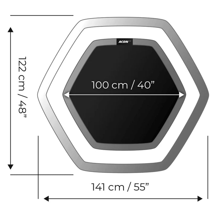 ACON Fitness Trampolin mit Haltestange 1,41m