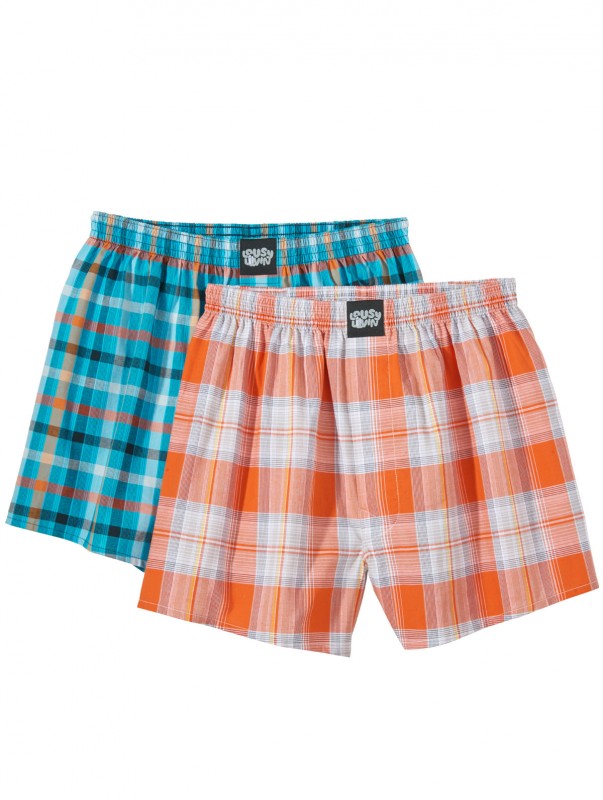 Lousy Livin Boxershorts 2-Pack - Lousy Two Pack - Blau / Orange