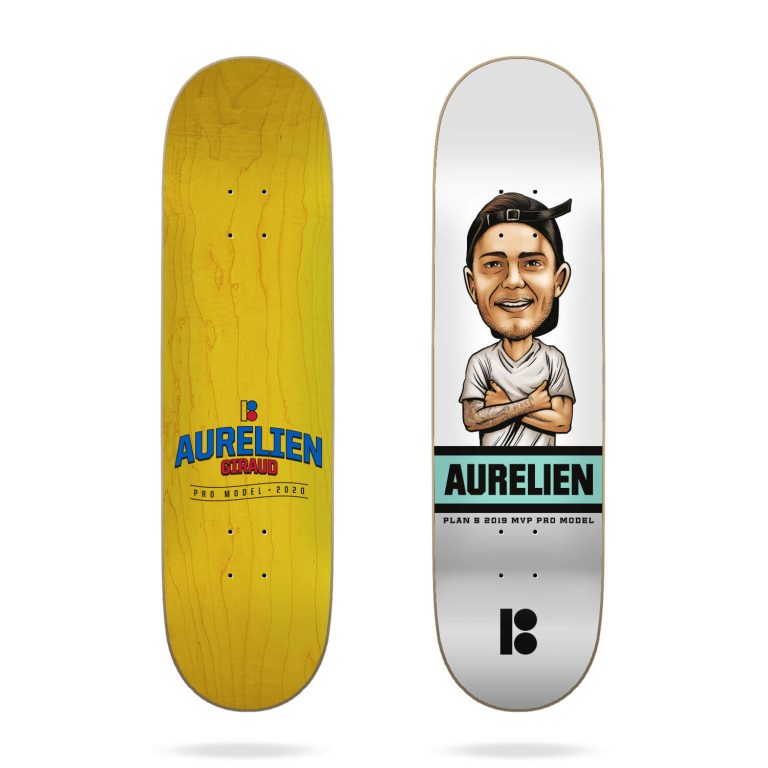 Plan B Skateboard Deck Aurelien Mvp 8.0''