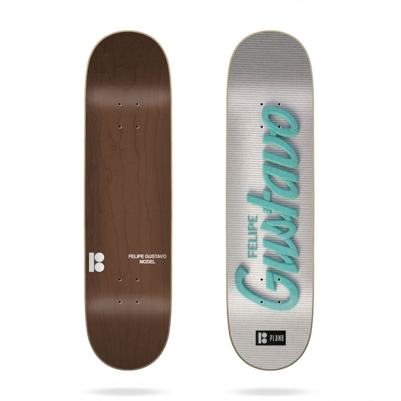 Plan B Skateboard Deck Embroidered Gustavo 7.87''