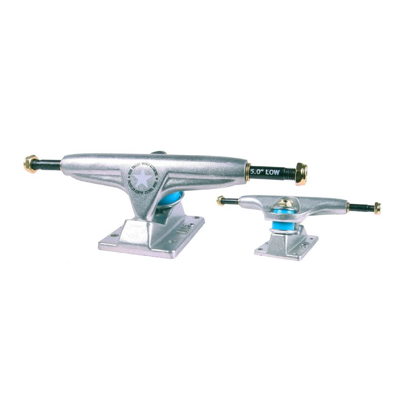 Iron Skateboard Truck Low Semipolished 5.0''