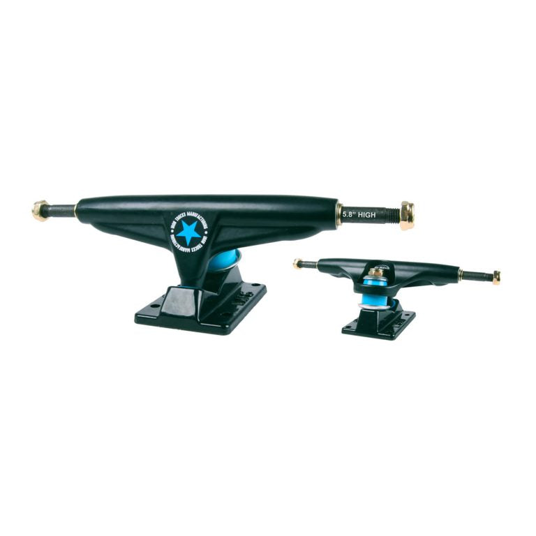 Iron Skateboard Truck High Black 5.8''