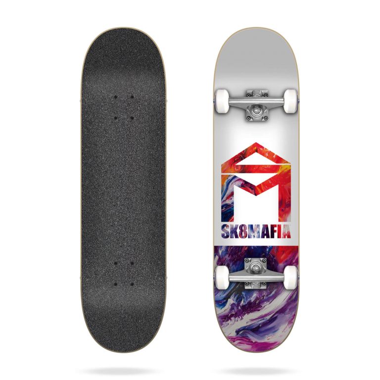 Sk8Mafia Skateboard Complete House Logo Oil Low 7.5″