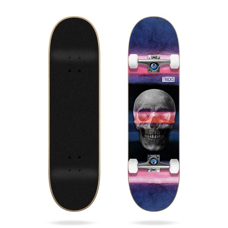 Tricks Skateboard Complete Skull 7.75''