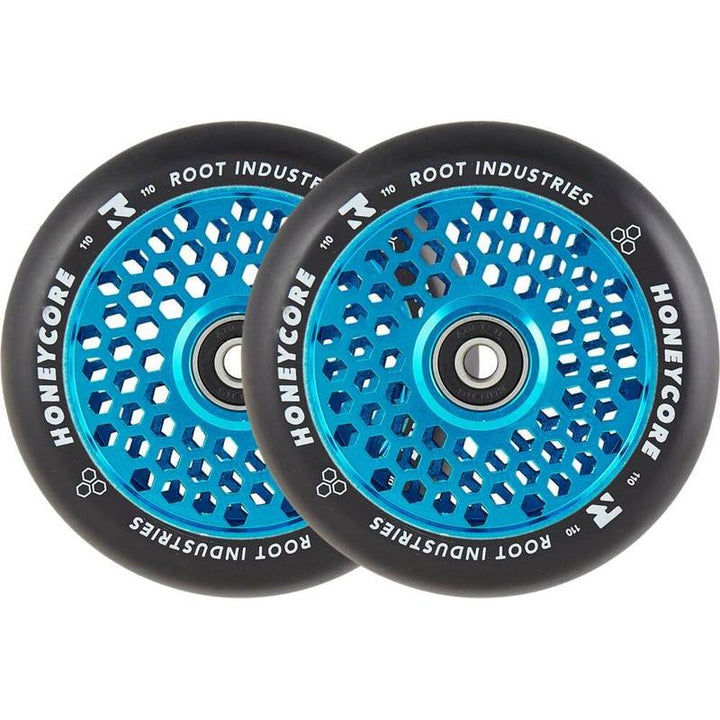 Root Industries Honeycore Wheels 110mm black/blue
