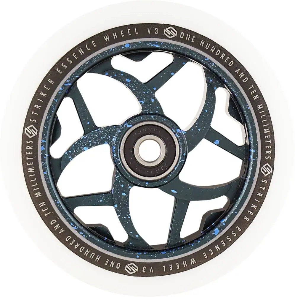 Striker Essence Wheel V3 Splash White PU - Black/Blue