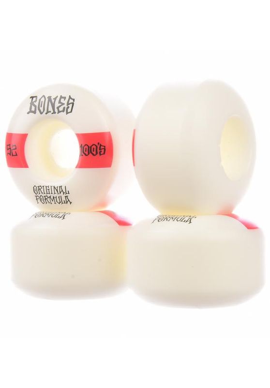 Bones Wheels 100's OG #19 V4 100A Wide white/red