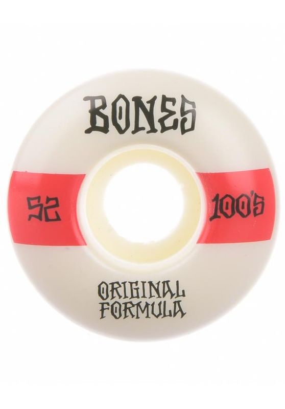 Bones Wheels 100's OG #19 V4 100A Wide white/red